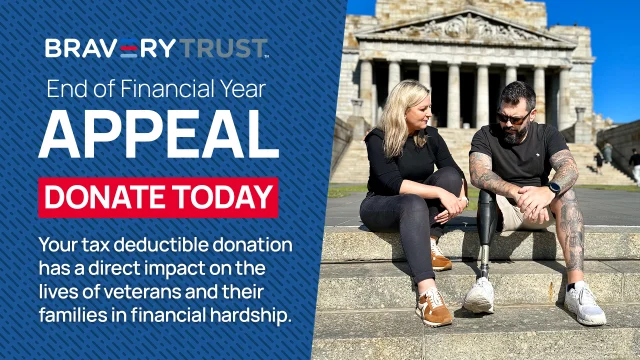 Your donation supports the immediate needs of those in financial crisis and the longer-term mentoring and education programs provided by Bravery Trust.

Help us make sure no veteran is left behind.

https://donate.braverytrust.org.au/ ☝link in bio☝

#braverytrust #SupportingThoseWhoServe #supportingveterans #financialeducation #financialcounselling #financialassistance #financematters #BraveToAsk #empoweringpeople